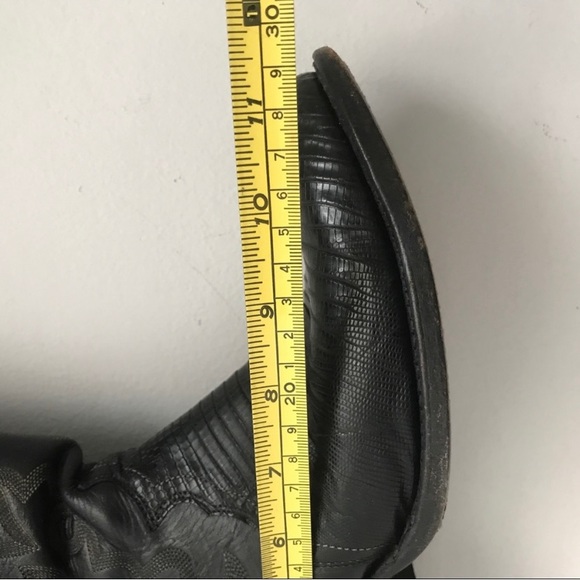 JUSTIN Men Leather Western Cowboy Boots 9 1/2 D - Picture 9 of 10